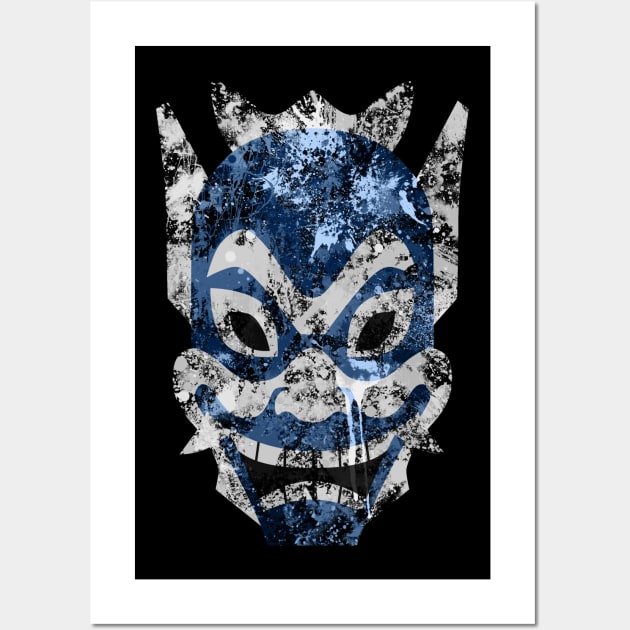 Blue Spirit Splatter Wall Art by Colossal